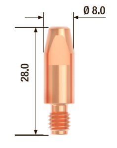 FUBAG Контактный наконечник M6 X 28мм ECU1.2мм/.045 дюйма (10 шт.)