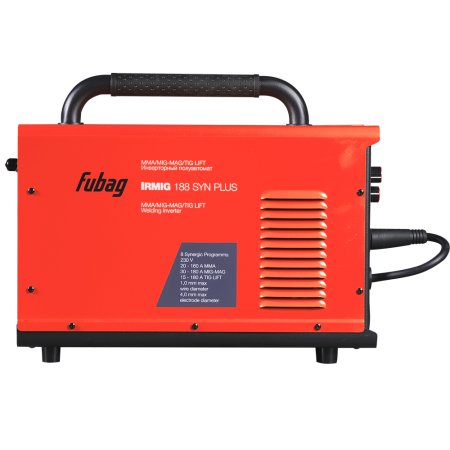 FUBAG Сварочный полуавтомат IRMIG 188 SYN PLUS + Горелка FB 250 3m + Маска сварщика Хамелеон IR 9-13N S  + Сварочные краги на подкладке красные FWGN 10R в ПОДАРОК в Грозном фото