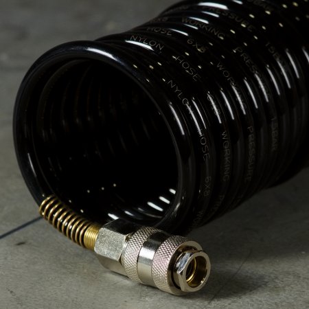 Шланг спиральный FUBAG с фитингами рапид, нейлон, 10 бар, 6 x 8 мм, 15 м в Грозном фото