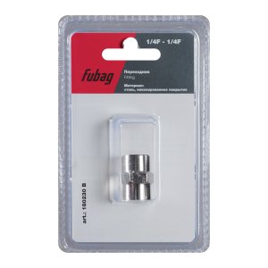 FUBAG Переходник 1/4 дюйма F - 1/4 дюйма F, блистер 1 шт в Грозном фото