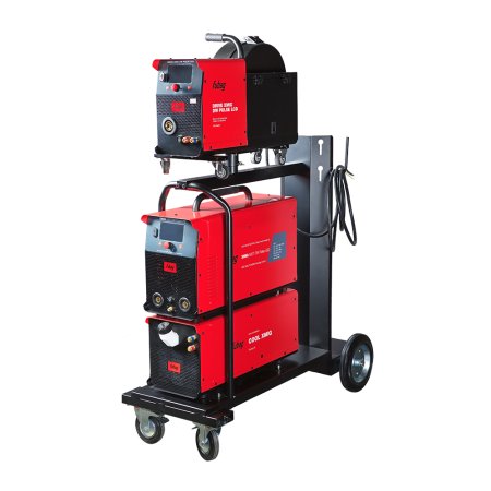 FUBAG Сварочный полуавтомат XMIG 500T DW PULSE + Подающий механизм DRIVE XMIG DW PULSE  + Горелка FB 550W 3m + Блок жидкостного охлаждения Cool XMIG + Шланг-пакет 5 метров 95мм2 14 pol с жидкостным охлаждением + Тележка 