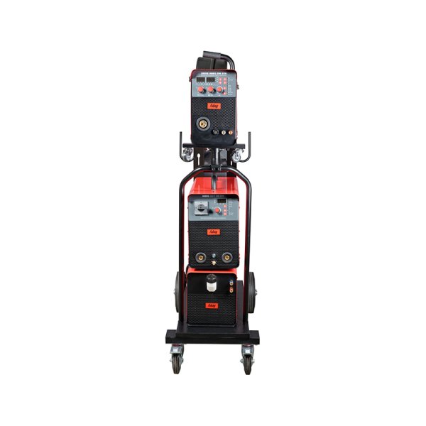 Полуавтомат сварочный FUBAG INMIG 500T DW SYN + подающий механизм DRIVE INMIG DW SYN + шланг-пакет 5 метров 70 мм2 14 pol с жидкостным охлаждением для INMIG 500T DW SYN + горелка FB 500 3m + блок жидкостного охлаждения Cool 70 + тележка для аппаратов в Грозном фото