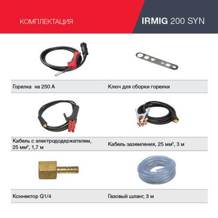 FUBAG Сварочный полуавтомат IRMIG 200 SYN с горелкой 250 А 3 м в комплекте в Грозном фото