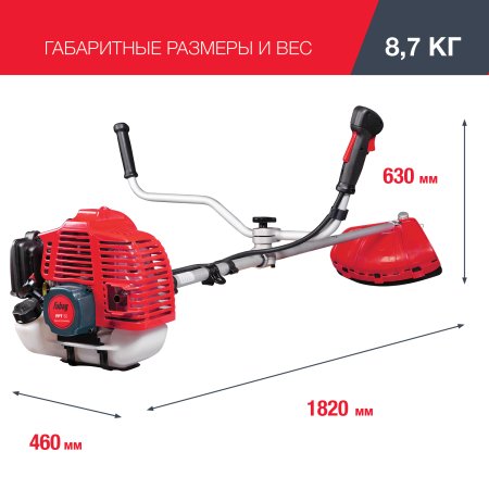 FUBAG Бензиновый триммер FPT 52 + Триммерная леска сечение витой квадрат L 130 м * 2.4 мм в ПОДАРОК в Грозном фото