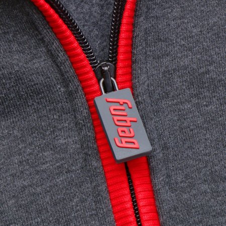 Серо-красная толстовка Fubag с капюшоном  размер XL в Грозном фото
