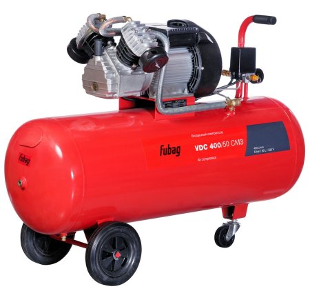 Поршневой масляный компрессор FUBAG VDC 400/50 CM3 + Краскораспылитель MASTER G600/1.4 HVLP в ПОДАРОК