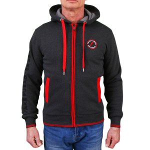 Серо-красная толстовка Fubag с капюшоном  размер XL в Грозном фото