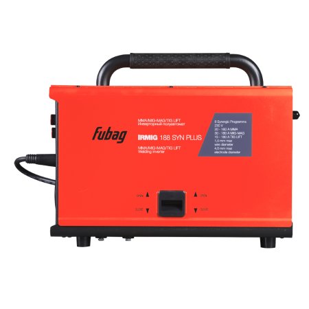 FUBAG Сварочный полуавтомат IRMIG 188 SYN PLUS + Горелка FB 250 3m + Маска сварщика Хамелеон IR 9-13N S  + Сварочные краги на подкладке красные FWGN 10R в ПОДАРОК в Грозном фото